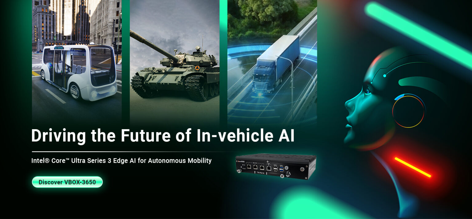 Flagship VBOX-3650 in-vehicle computing system powered by Intel Core Ultra Series 3 for intelligent transportation and autonomous mobility